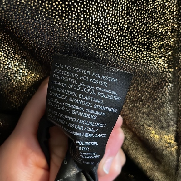 Gold Bebe bodycon mini dress with beaded details - Picture 5 of 5